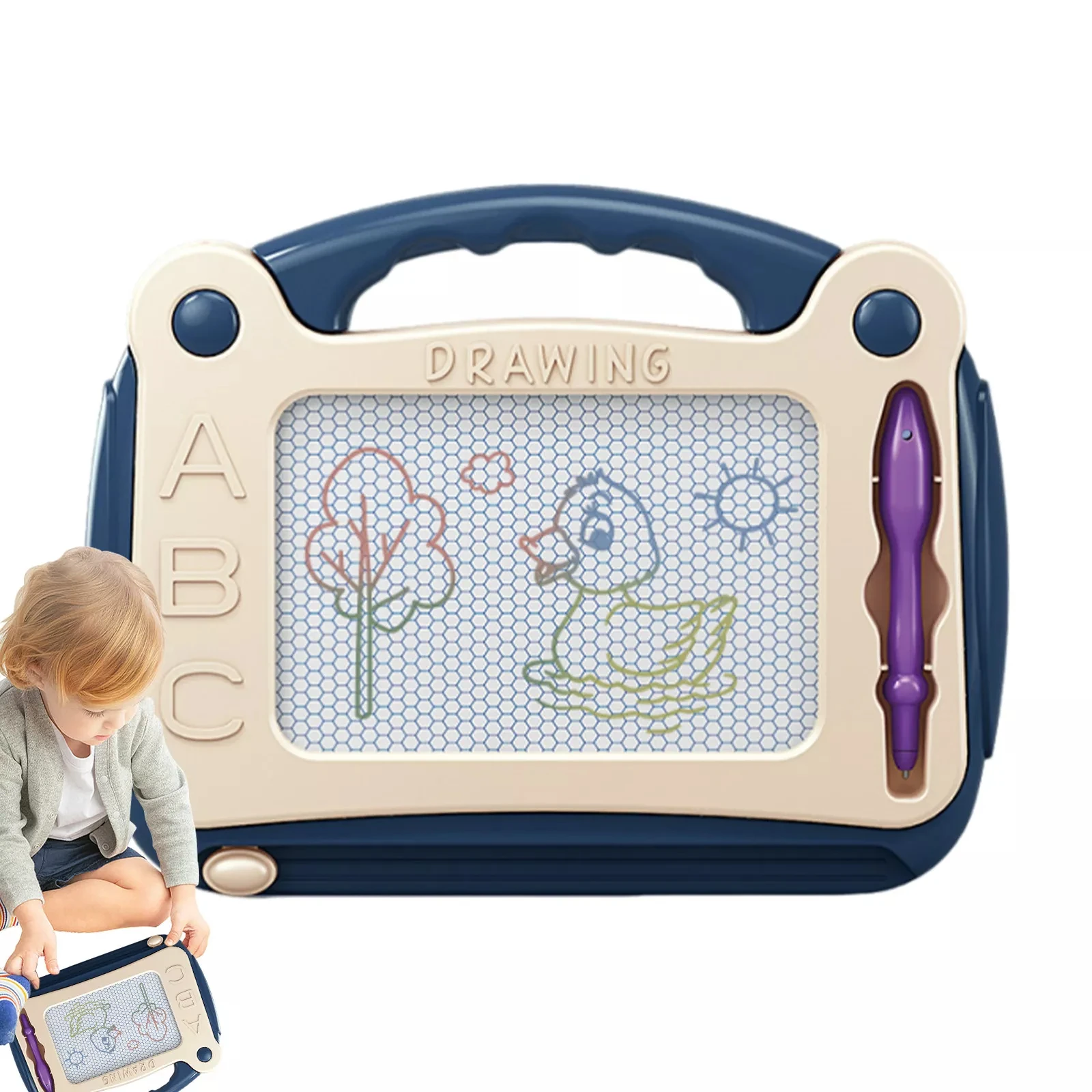 เด็กขนาดเล็กกระดานวาดภาพแม่เหล็ก,การเรียนรู้ของเล่นเพื่อการศึกษา Etch Sketch ของขวัญสําหรับ 36 + เดือนเด็กหญิงเด็กชาย