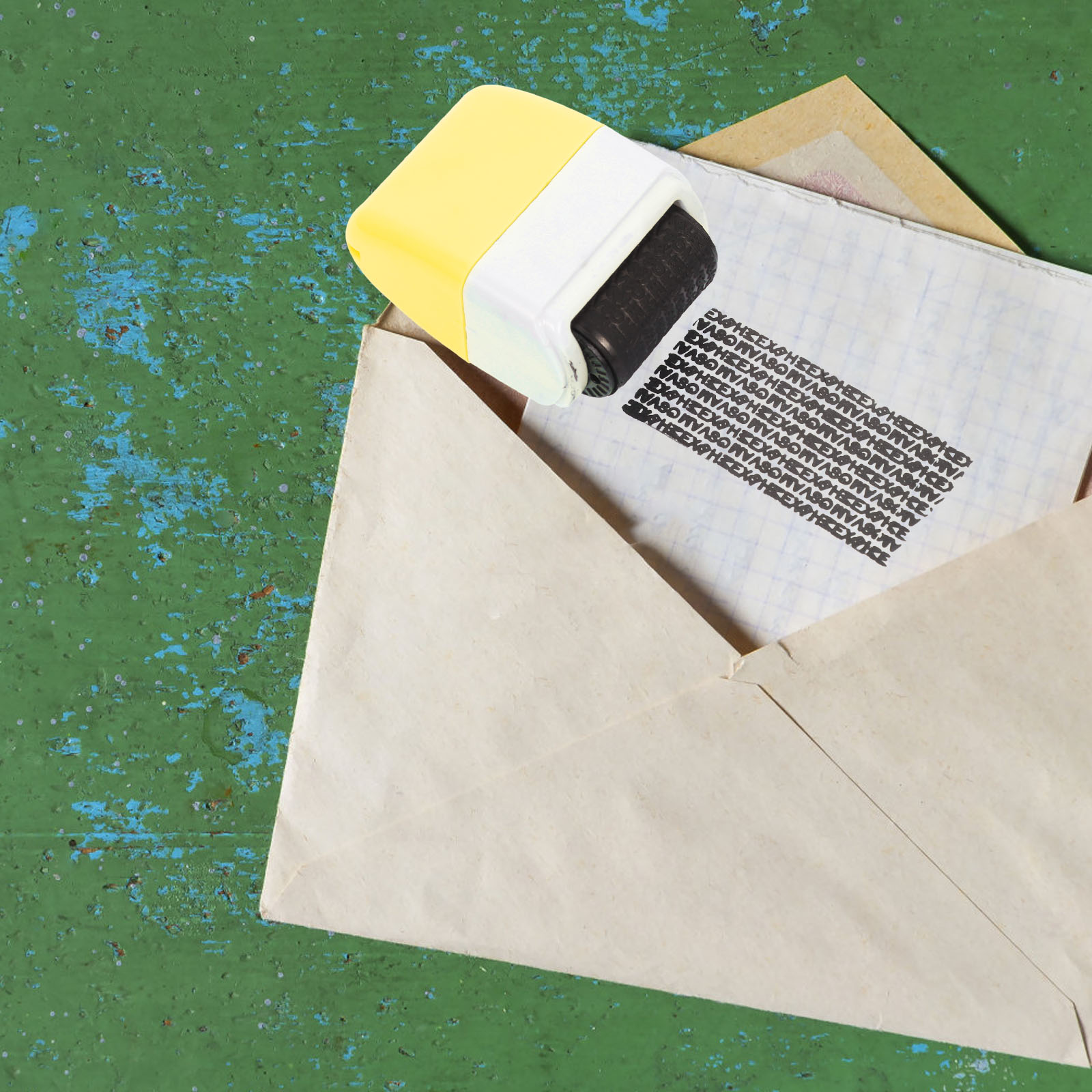 Vertraulichkeit Siegel Roller Stempel Privatsphäre Tinte Stempel Haushalt Abs Tragbare Büro Sicherheit