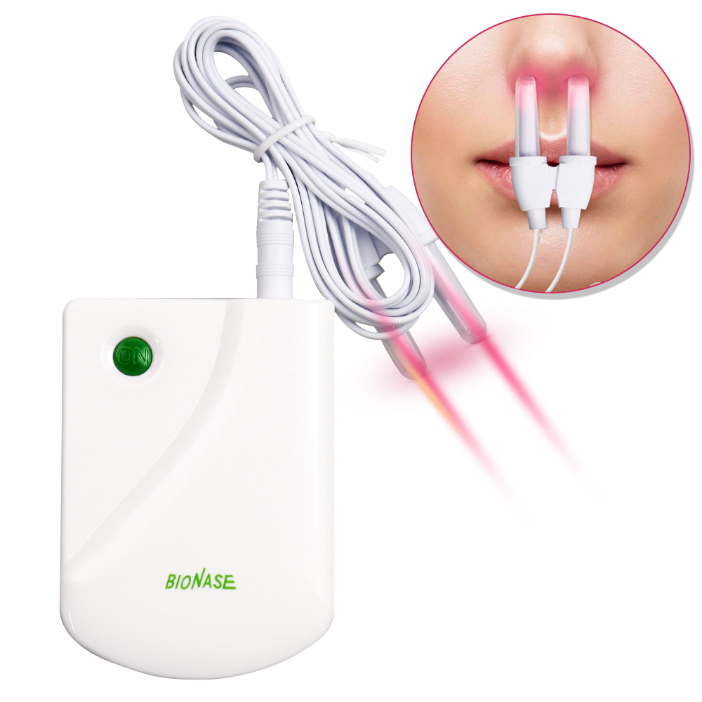 Nose Rhinitis Sinusitis Cure BioNase Laser Therapy Hay Fever Low Frequency Pulse Nose Massage Runny Sneeze Treatment Machine