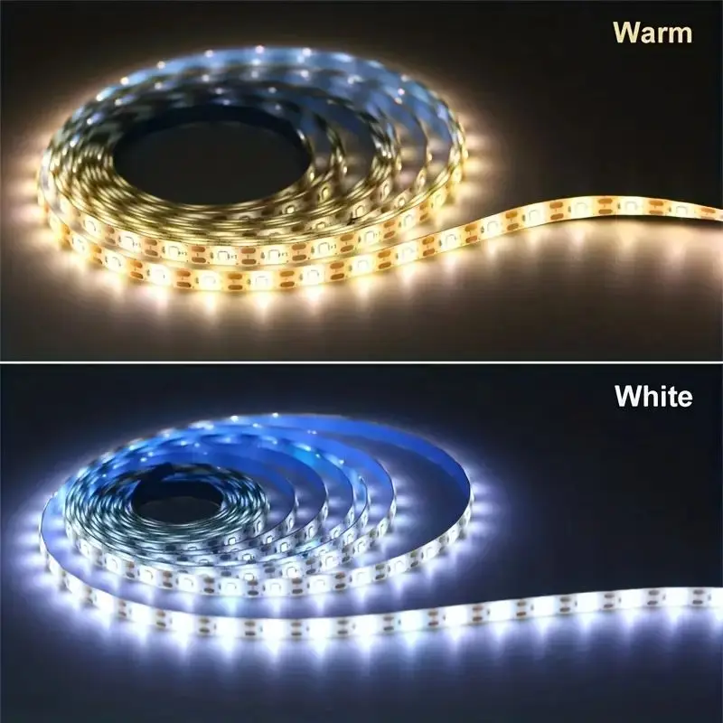 Luzes LED Strip para Quarto e Cozinha, Decoração Fantasia, Lâmpada de Backlight, Impermeável, USB, Fada, Natal, 2835, 5V