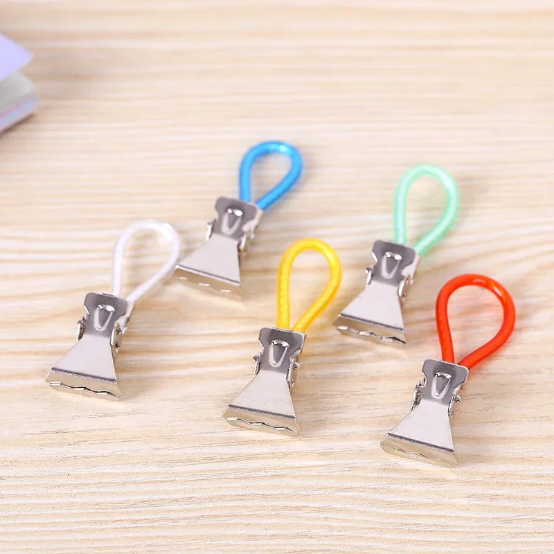 10 Chiếc Quần Áo Chốt Thép Không Gỉ Clothespins Nhiều Màu Sắc Giặt Trà Khăn Treo Kẹp Vòng Bếp Phòng Tắm