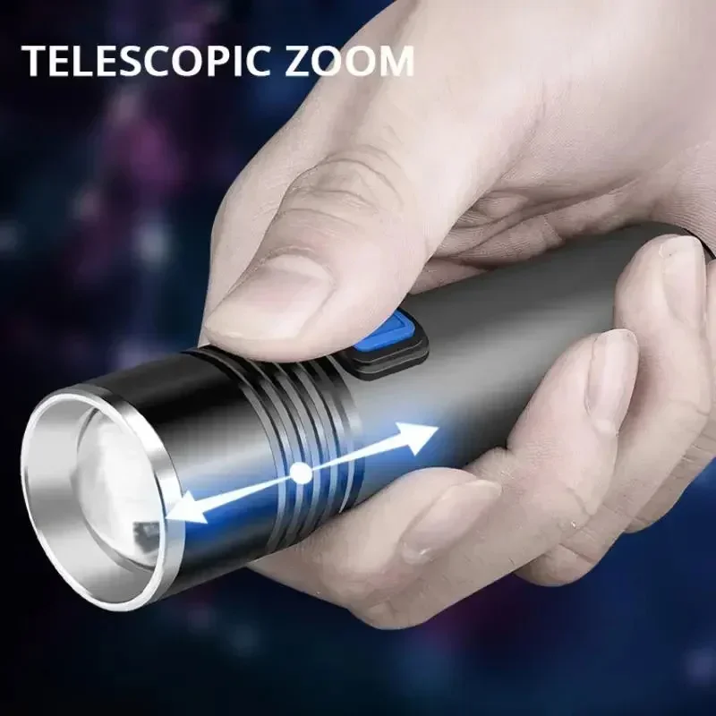 USB wiederaufladbare UV-Taschenlampe für Haustier-Urinerkennung, Harzgehärtet, wasserdicht, 395 nm, UV-Taschenlampe, Schwarzlicht, zoombar