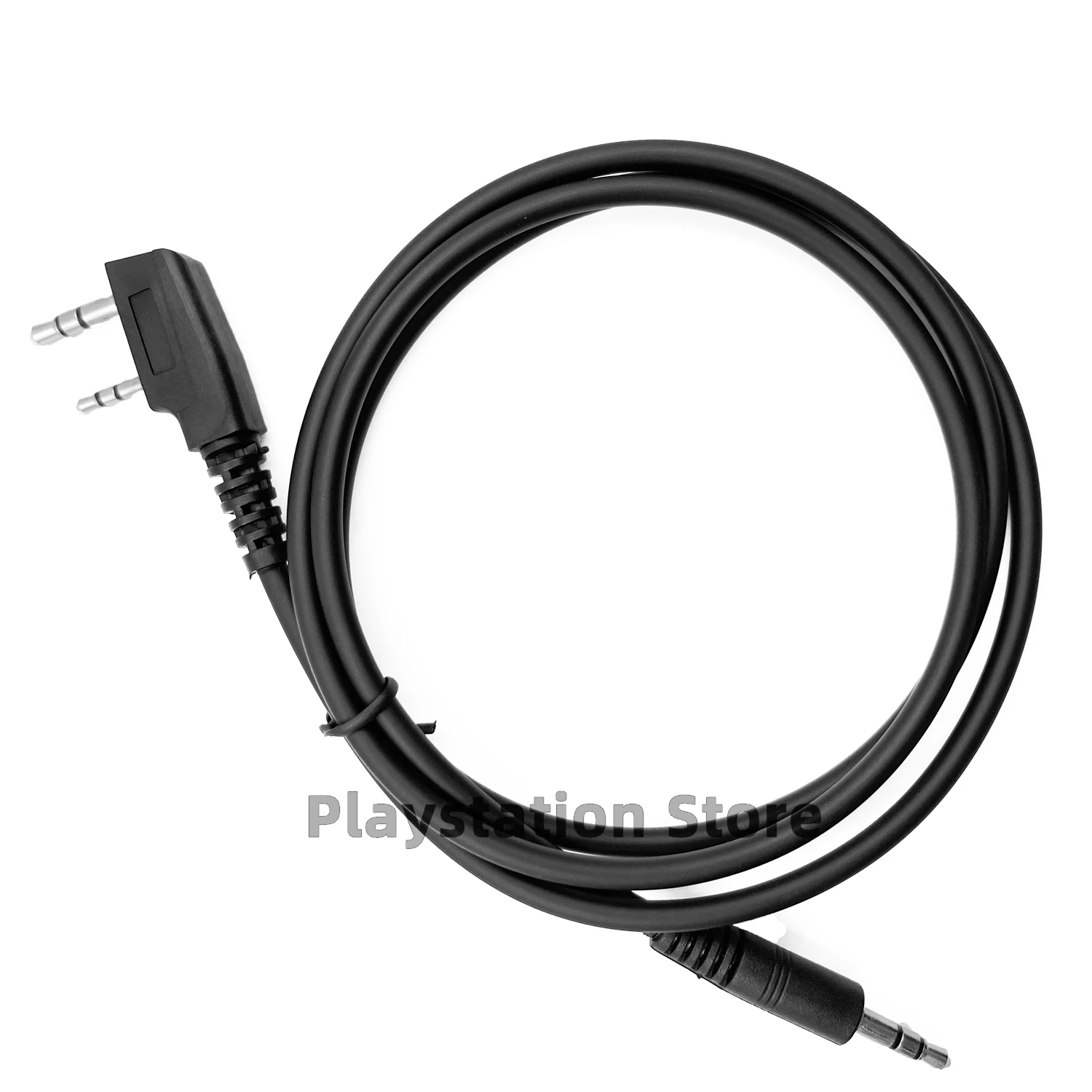 K-тип 2-контактный разъем 3,5 мм AUX аудиокабель 1 м для BAOFENG QUANSHENG TYTera KENWOOD WOXUN PUXING WLAN Walkie Talkie