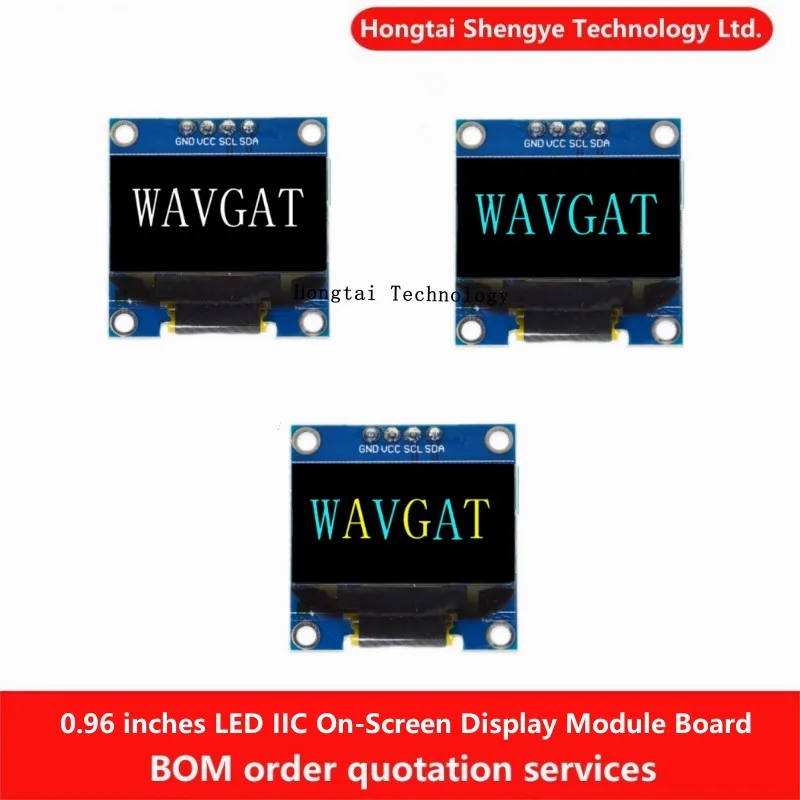 0,96 OLED IIC Серийный белый дисплей модуль 128X64 I2C SSD1306 12864 плата с ЖК-экраном GND VCC SCL SDA 0,96 для Arduino черный