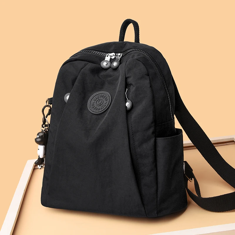 Nueva mochila impermeable de tela de nailon para mujer, mochilas escolares de moda para chicas adolescentes, bolso de hombro de alta calidad, mochila de viaje 2024