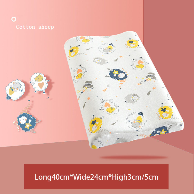 Oreiller en coton à mémoire de forme, pur coton, soins pour le cou, pour les enfants du primaire, les nourrissons, la maternelle, la sieste