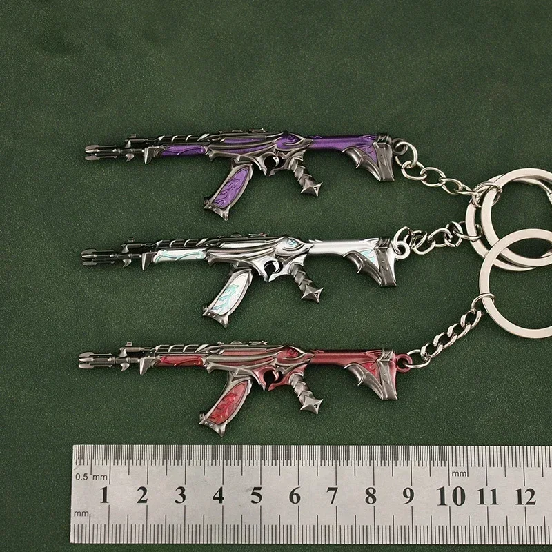 9 ซม.Valorant พวงกุญแจอาวุธ Reaver VFX Vandal Karambit มีดโลหะเกมสดใสสไตล์สมจริงของเล่นอะนิเมะตัวเลขเครื่องประดับ
