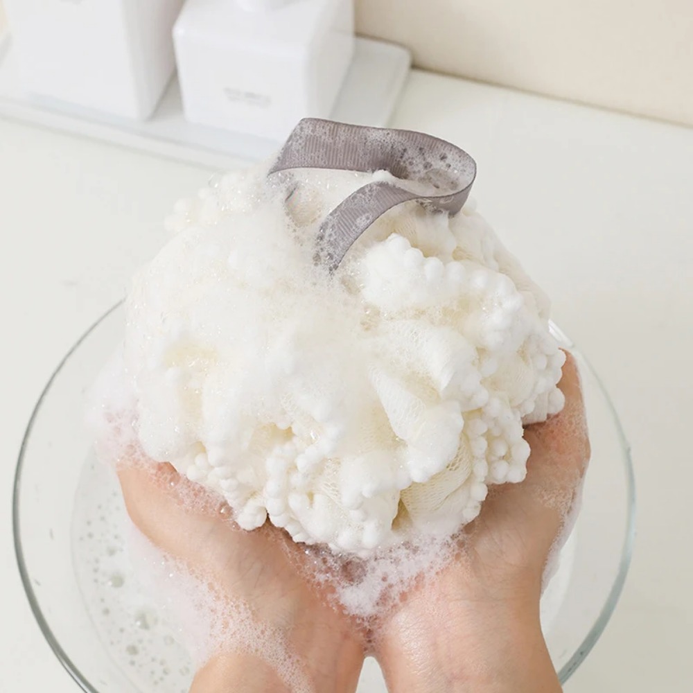 Soft Bathing Flower Foaming Sponge Bubble Wisp for Body Exfoliating Shower Flower Mesh Ball Body Wash Skin Cleaner Bath Supplies