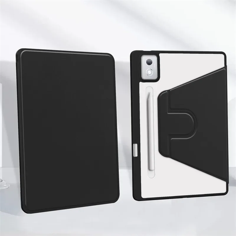 For Lenovo Xiaoxin Pad Pro 12 7 2025 Case TB375FC Acrylic Rotating Stand Tablet Funda For Lenovo Tab P12 12.7 inch TB371FC 2023