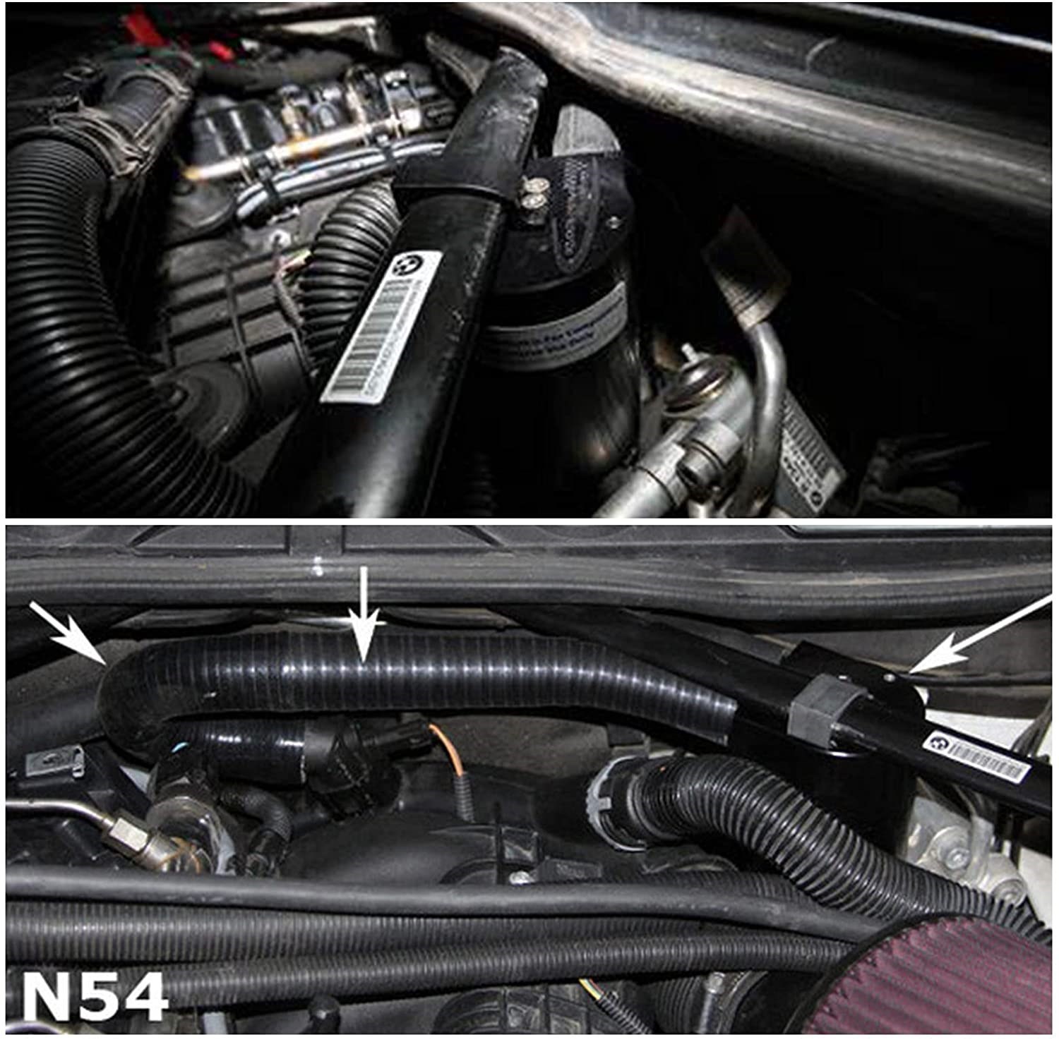 燃料タンク,シリコンラジエーターホース,カーアクセサリー,BMW n54 335i 135i e90 e92 e82 2006-2010用