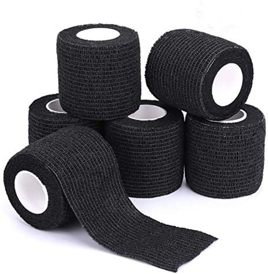 5/10/20 Stuks Zwarte Tattoo Grip Bandage Hoge Kwaliteit Waterdichte Zelfklevende Tattoo Accessoires Hot Zachte Katoenen Tattoo Supplies