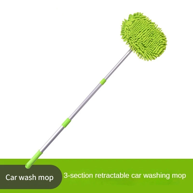 LEIBOO-cepillo de limpieza para coche, accesorio superabsorbente, ajustable, telescópico, mango largo