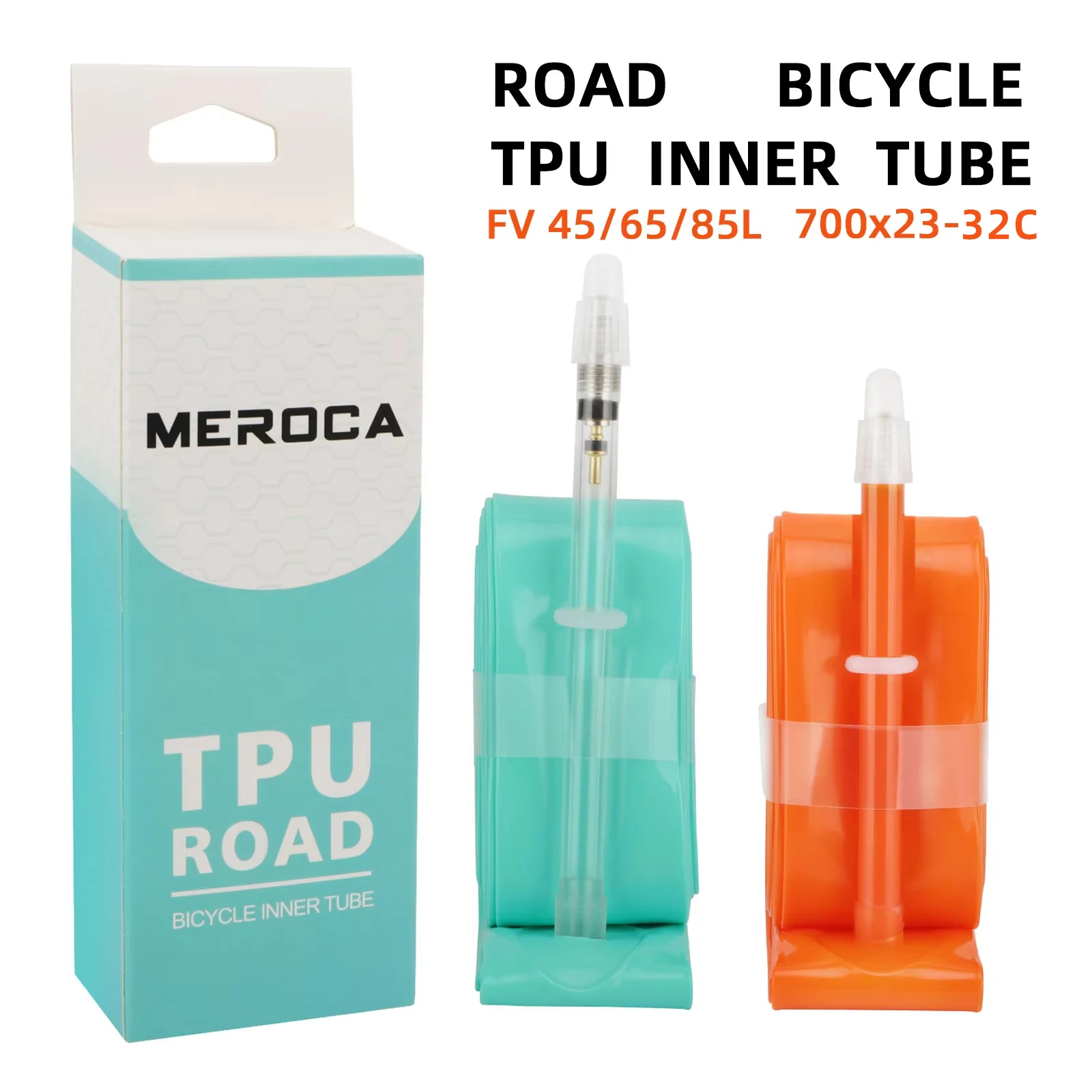 MEROCA-Chambre à air en TPU pour vélo de route, ultra-légère, 700x23-32C FV 45L/65L/80L