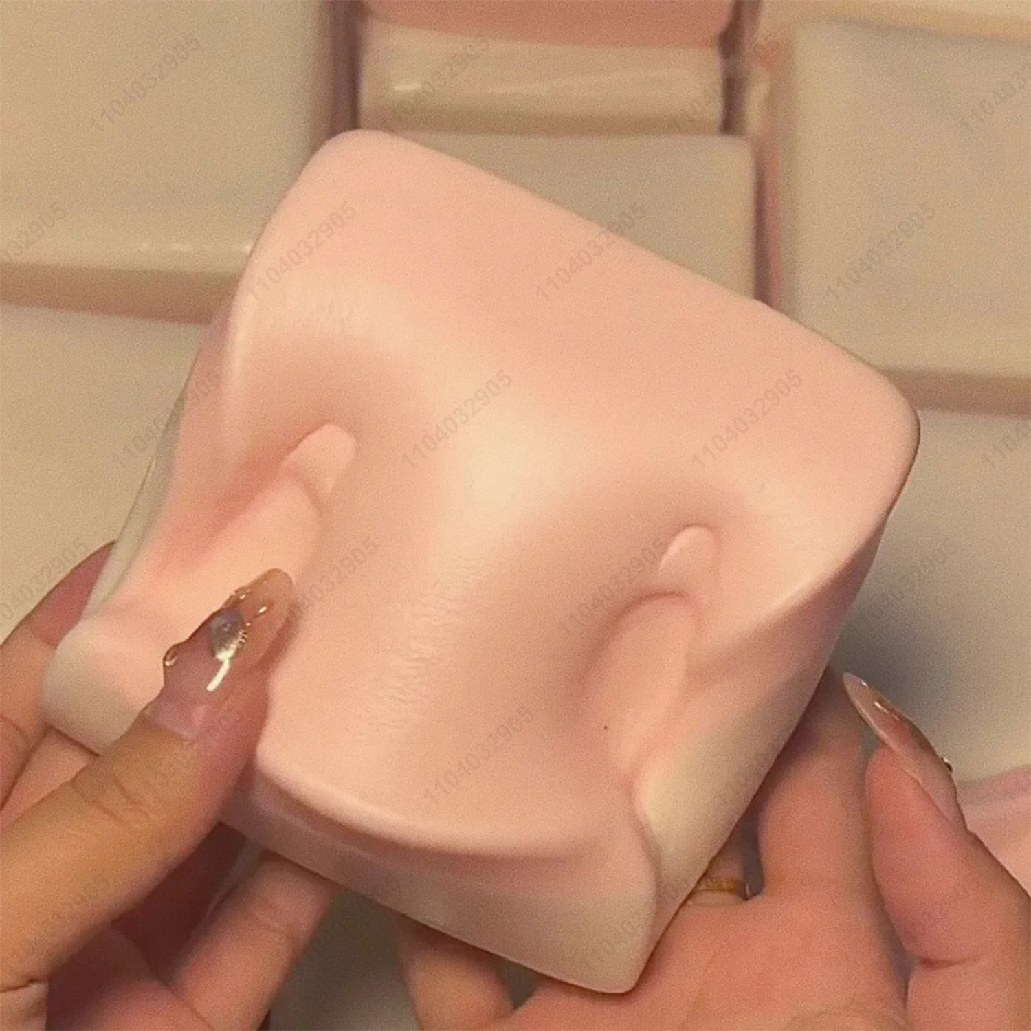 Squishy doppelseitiger klebriger Reiskuchen, rosa, langsam steigender Reiskuchen, Squishy, langsam rebound, Kuchen, Brot, Stressabbau, Hand, Entspannung, Geschenk