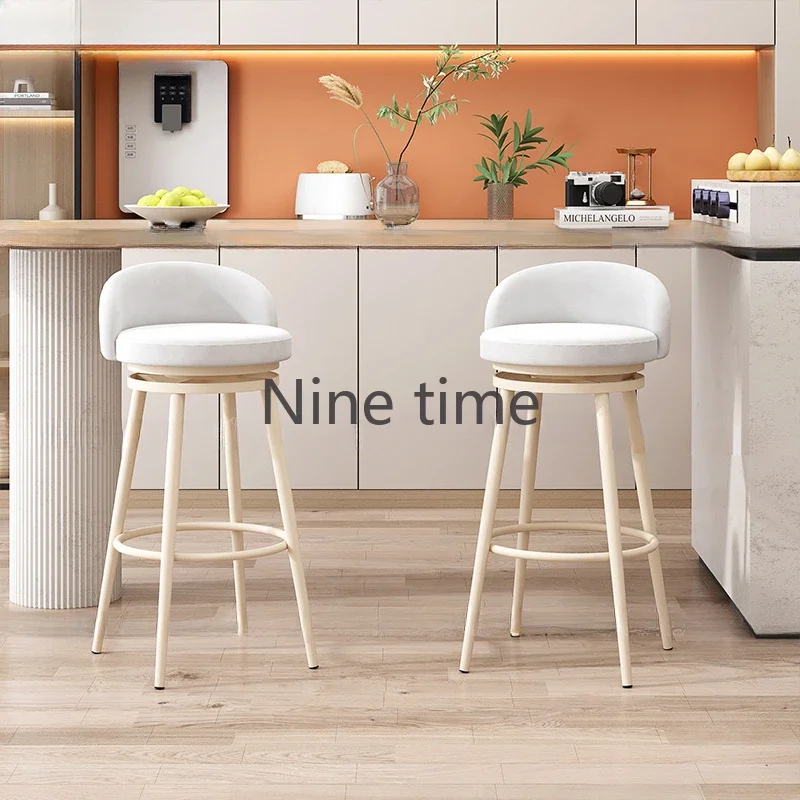 Taburete con escalón, taburetes de Bar para cocina, sillas de lujo, mostrador, silla para manicura, maquillaje, diseño moderno, muebles altos para desayuno, cafetería
