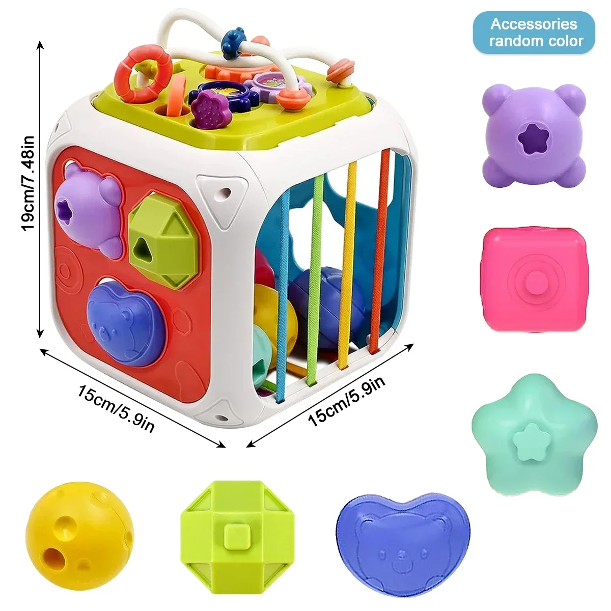 New Colorful Shape Blocks Sorting Game Baby Montessori Learning Educational Toys For Children Bebe Birth Inny 6 12 Months Gift