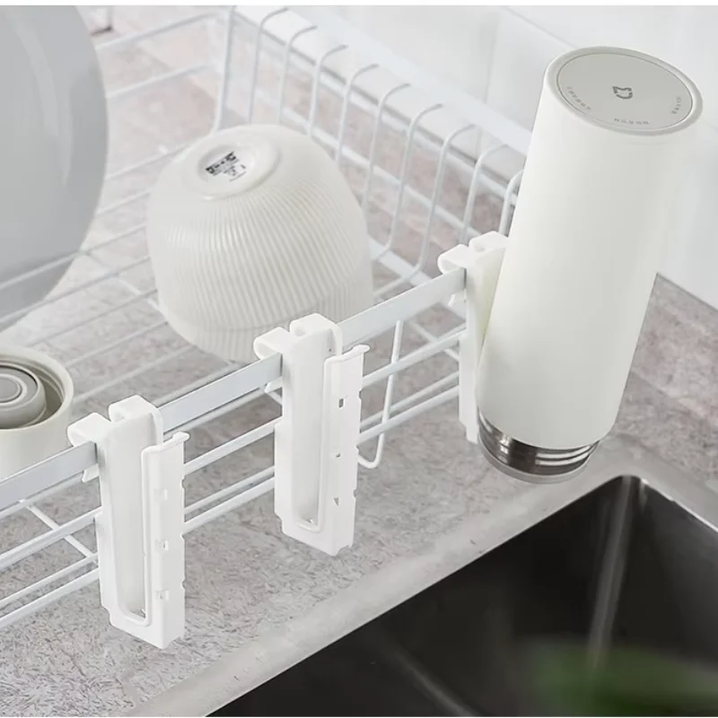 Estante colgante para tazas, taza de drenaje al revés montada en la pared para el hogar, estante de almacenamiento multifuncional, fuente para beber sin clavos para sala de estar