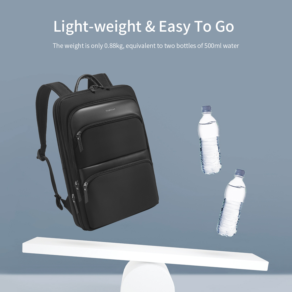 Tigernu expansível mochila masculina sacos finos para homens mochila de viagem à prova dwaterproof água masculino 15.6 polegada portátil mochila saco