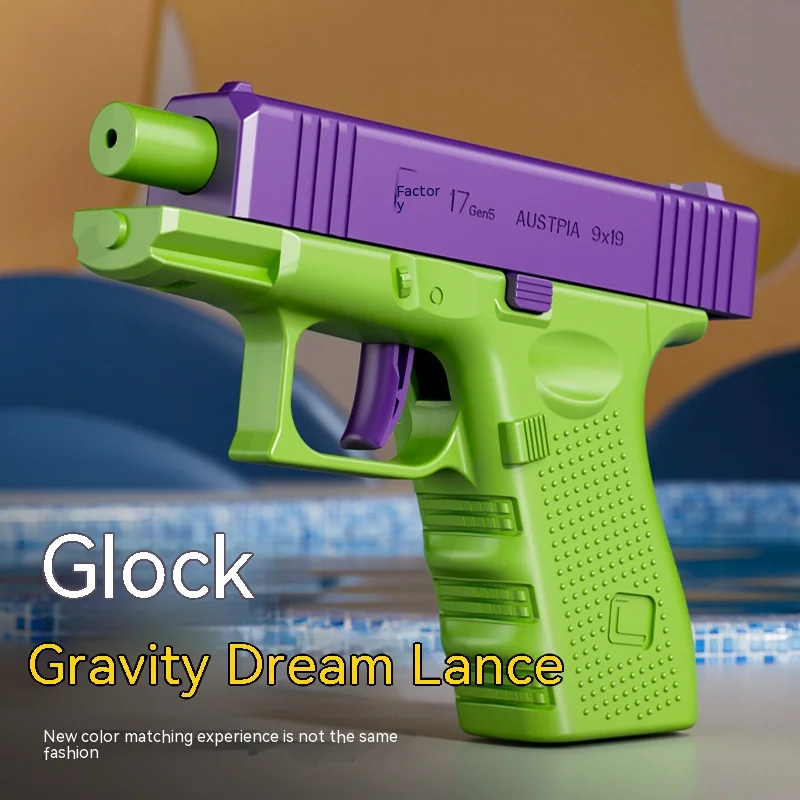 Pistola de plástico de gravedad 1911, impresión 3D, Rifle de respaldo inverso, Mini pistola de plástico de descompresión, pistolas de juguete para regalo de niños