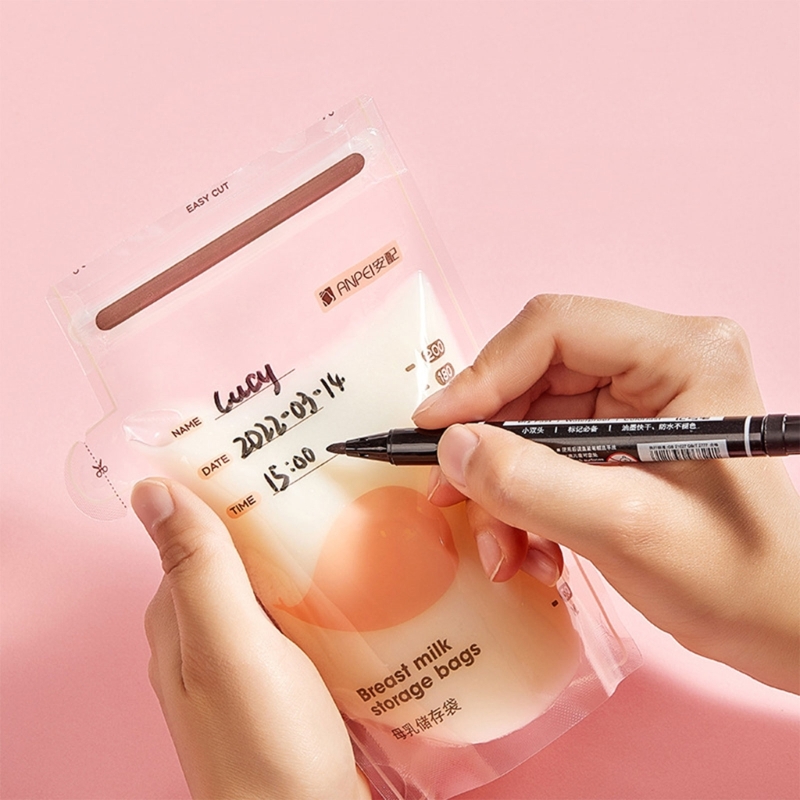 Babynahrungsbeutel, Muttermilch-Aufbewahrungsbeutel, 30 Stück, Milchbeutel, 100/150/200/250 Einweg-Milch-Gefrierbeutel