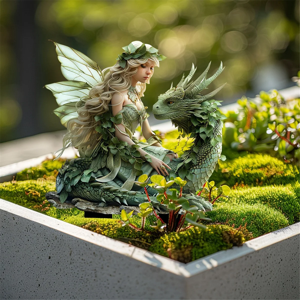 A72P Bohemian Fairy ดอกไม้หม้อตกแต่ง,2D อะคริลิคสวนใส่หม้ออุปกรณ์เสริม,พืชขนาดใหญ่ Figurine
