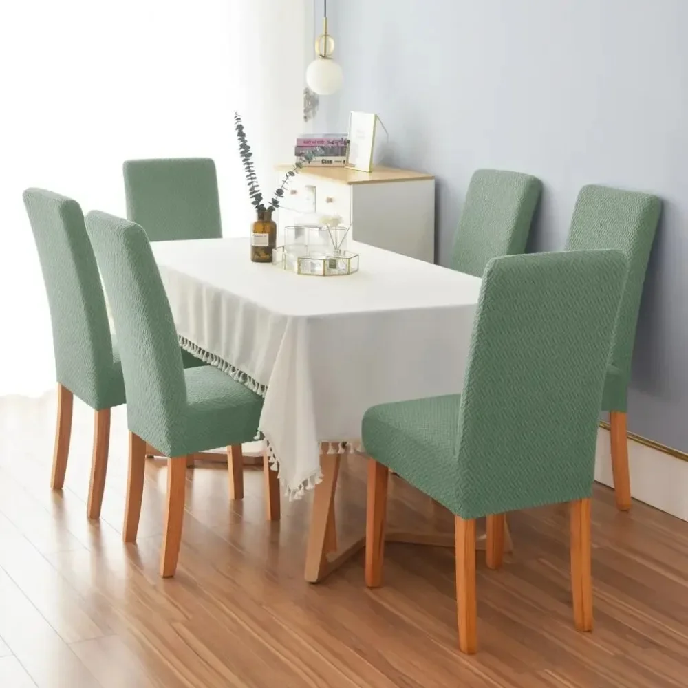 Funda elástica para silla, adecuada para restaurante, sala de estar, decoración del hogar, funda Universal para asiento de silla suave elástica a prueba de polvo