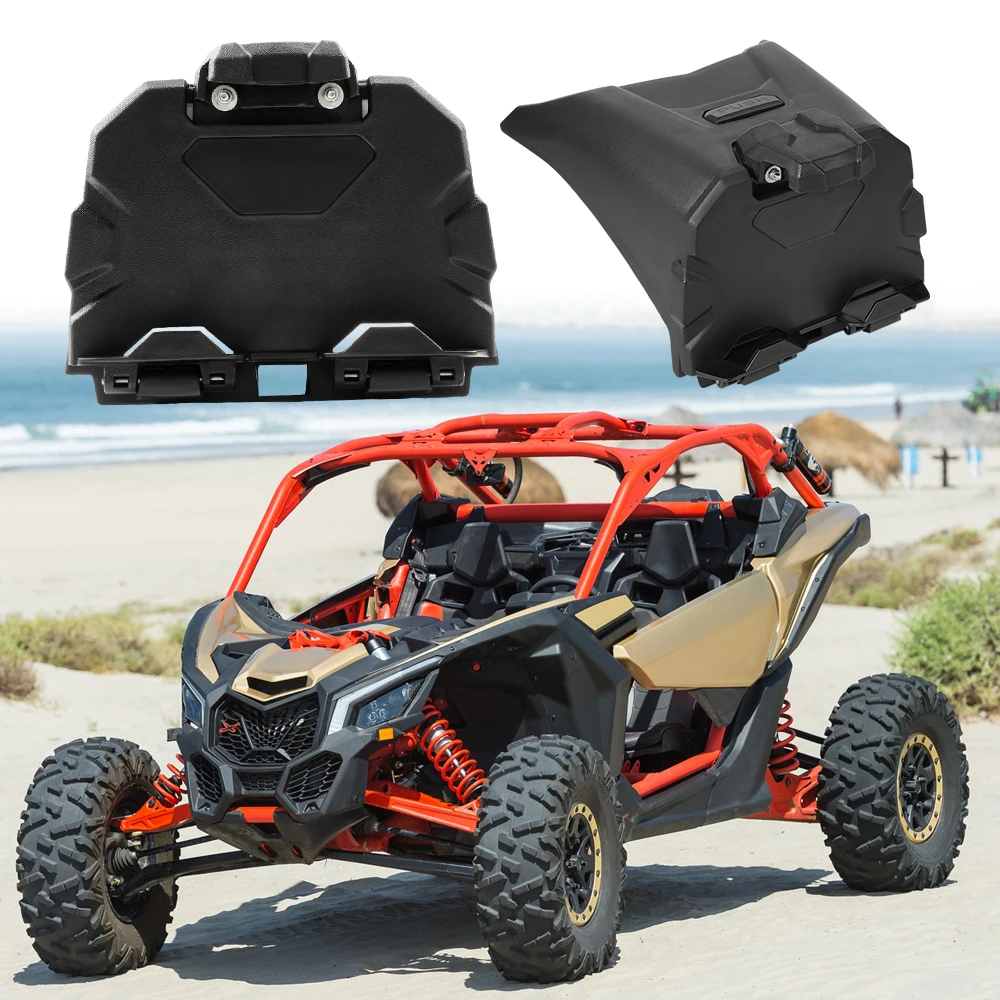 Suporte para smartphone com modelos de armazenamento integrados, bandeja organizadora para 2017-2023 can am maverick x3, acessórios 715002874