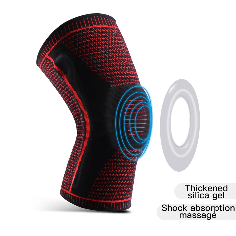1 PC Knie Pads Strap Patella Mediale Unterstützung Meniskus Silikon Kompression Schutz Sport Knie Hosenträger Basketball Laufen Prot