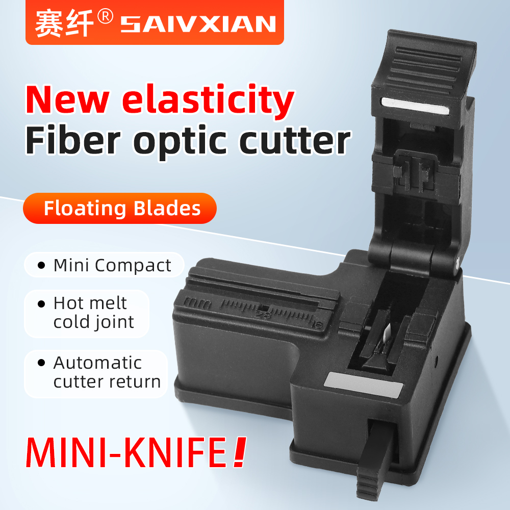 SAIVXIAN MINI couperet de fibres optiques ABS petit câble de coupe de fibres de haute précision outil de coupe de connexion à froid