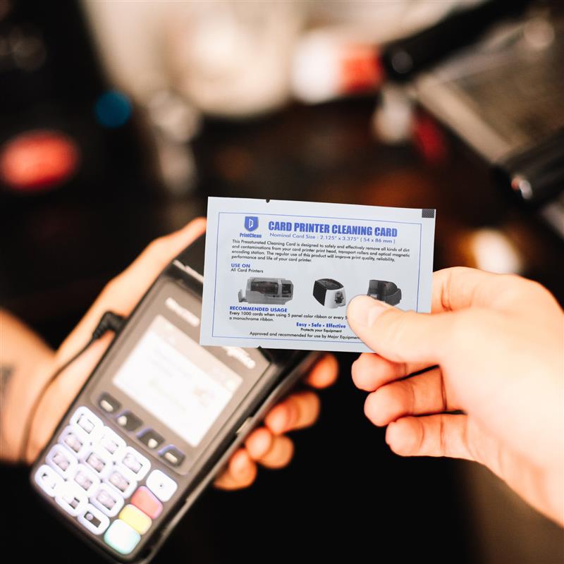 Limpiador de lector de tarjetas de limpieza, máquina de tarjetas de crédito reutilizable, limpiador de Terminal POS, lector de tarjetas de limpieza de impresora, 10 Uds.