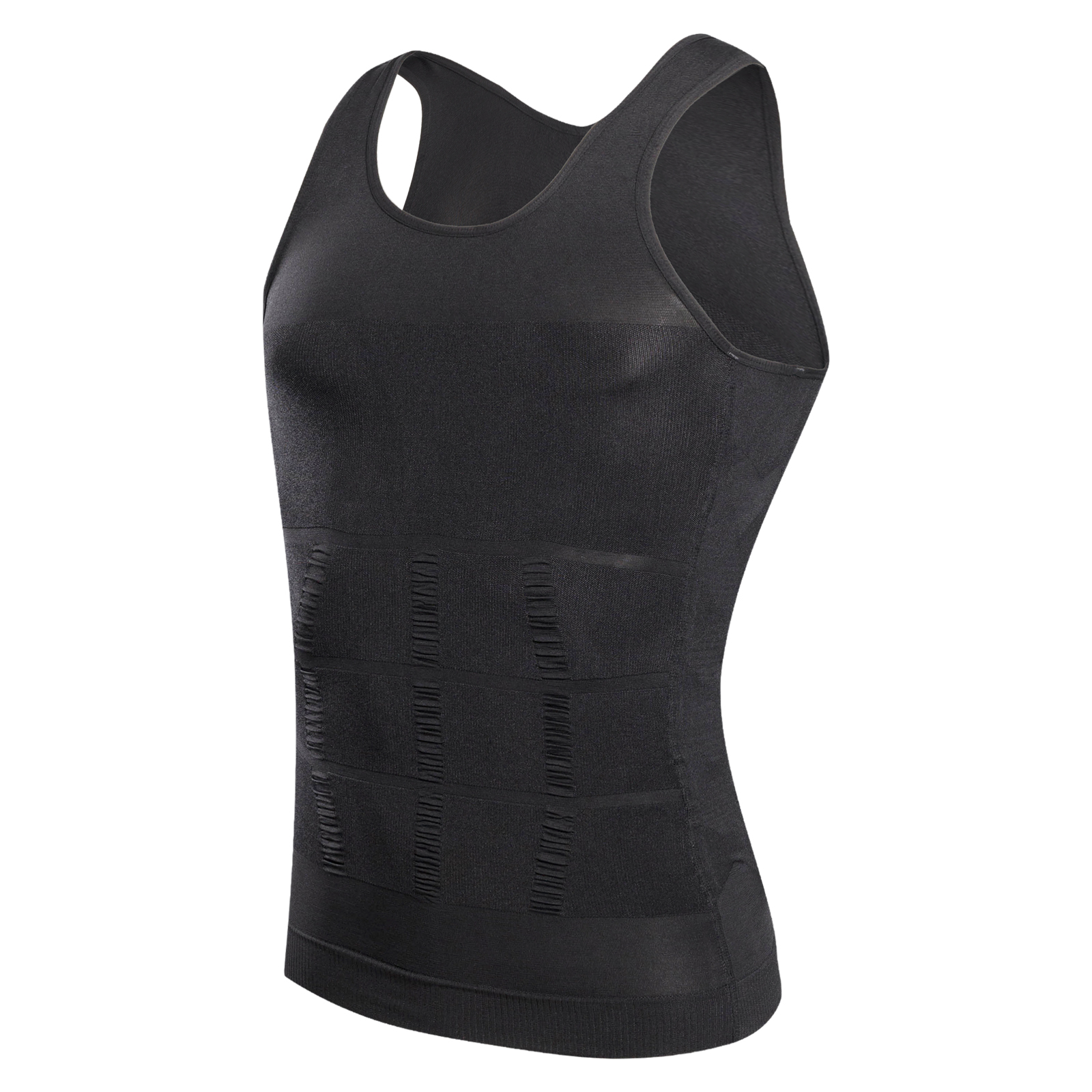 Canotta modellante per il corpo a compressione da uomo, gilet dimagrante addome addome sottile palestra allenamento pancia controllo canotta a compressione shapewear