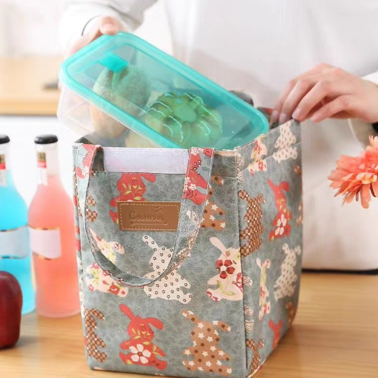 Isolierte Thermo-Lunch-Taschen für Männer und Frauen, Frühstück, Lunchbox, Organizer, wasserdicht, Camping, Essen, Trinken, Kühltasche, Picknick, Reisen
