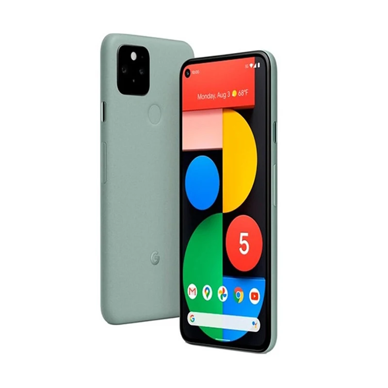 Google-teléfono inteligente Pixel5 5G, CPU, Qualcomm, Snapdragon 756G, capacidad de batería de 4080mAh, cámara de 12MP, original, usado