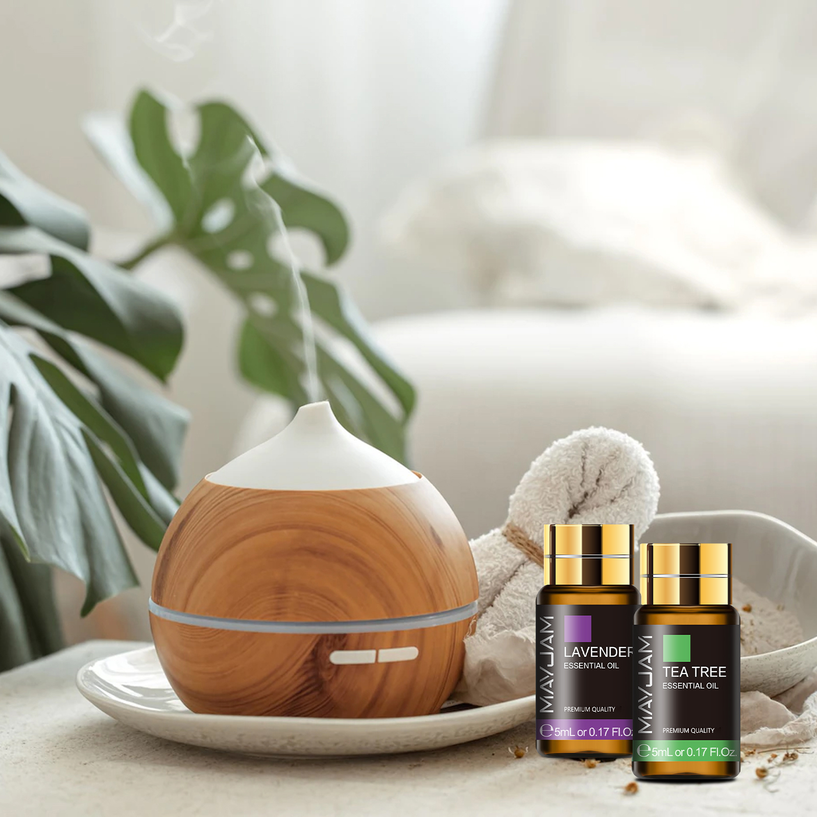 MAYJAM-Aceites Esenciales para difusor, aceites aromáticos para difusor, vela aromática, quemador de masaje, ambientador, 35pcs caja de regalo