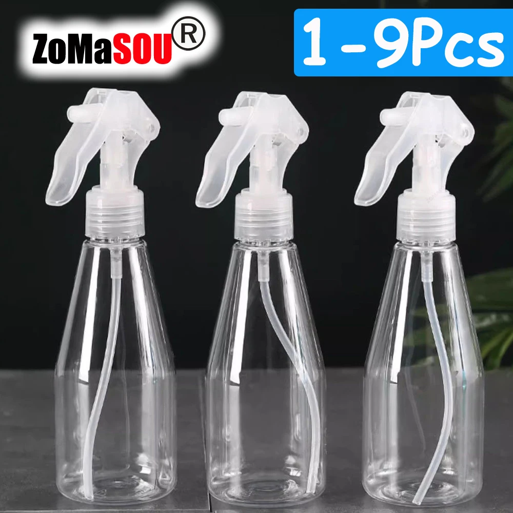 200ml 1-9Pcs Top Hand Trigger Spray Bottle Plastic Cleaning Water Sprayer Perfume Atomizer Empty Bottle Kitchen Gardening Tools