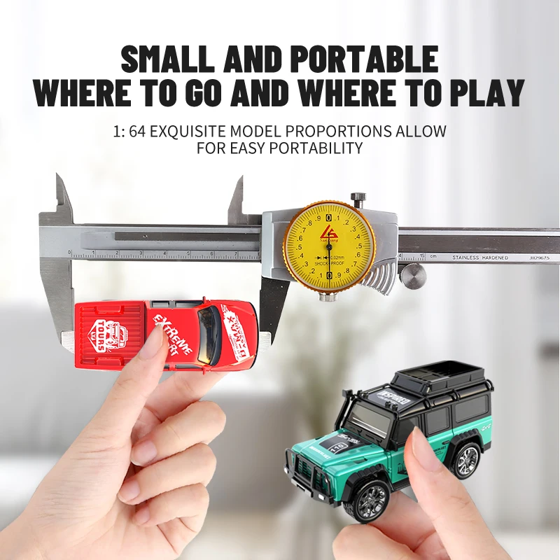 ใหม่ RC รถ MINI Alloy 1/64 รีโมทคอนโทรลรถพกพาสะดวก 60 นาทีเวลาทํางานเด็กของขวัญของเล่นอิเล็กทรอนิกส์
