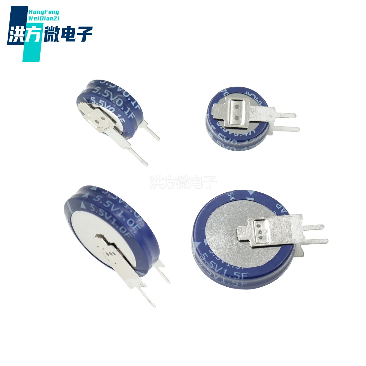 10PCS NEW Original V-type Farad capacitors;Supercapacitors 5.5V 0.1F 0.22F 0.33F 0.47F 1.0F 1.5F Foot spacing 4.7 Foot spacing 5