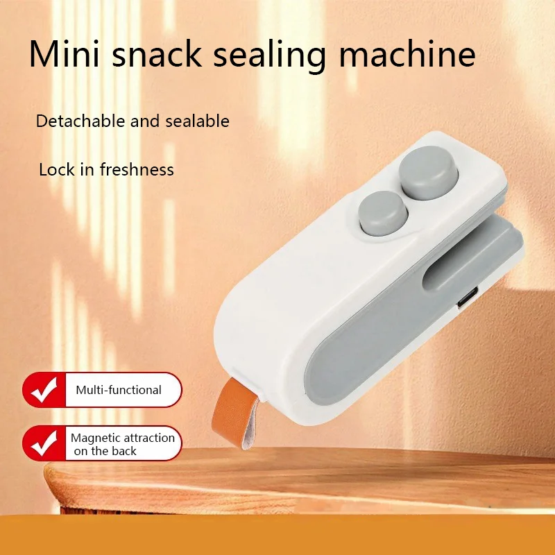 Mini Machine à sceller, thermoscelleuse rechargeable par USB, sac de rangement, emballage en plastique, scelleuse alimentaire, sac à Clip, thermoscelleuse alimentaire portable