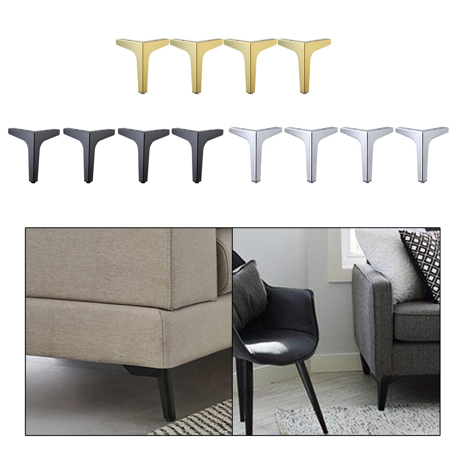 4"5" 6"7" Eckmöbelbeine aus Metall für Sofa, Loveseat-Stuhl-Set