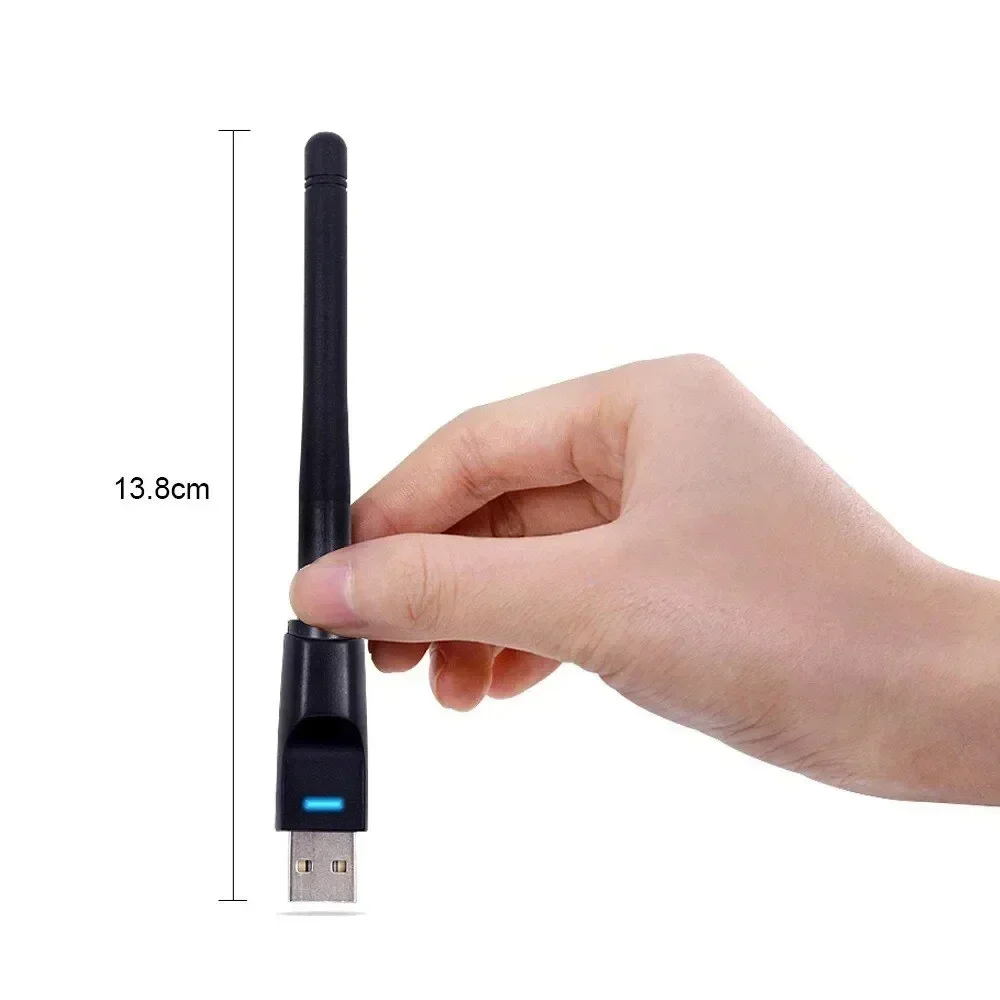 USB Wireless Network Card WiFi Transmitter Set Top Box IPTV Receiver Wifi Antenna for Desktop Laptops - Wireless Networking