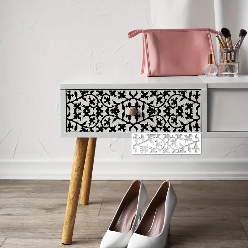 12 개/대 28cm 꽃 스트립 패턴 DIY 레이어링 스텐실 그림 스크랩북 색칠 엠보싱 앨범 장식 템플릿