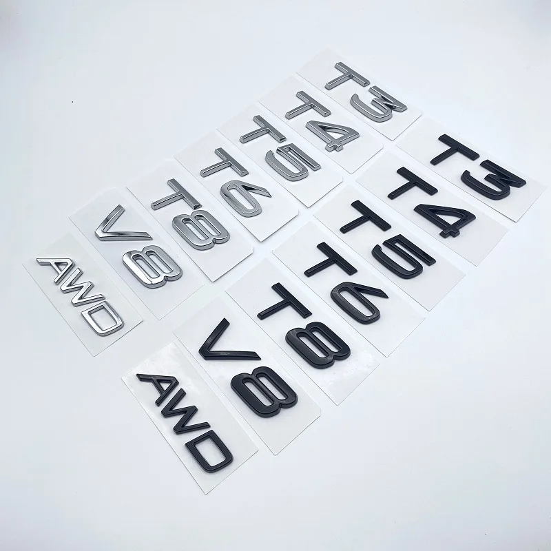 3D AWD T3 T5 T6 T8 B3 B4 B5 B6 V8 Logo Emblem Badge Decal Xe Nhãn Dán Cho Volvo C30 V40 V60 S40 S60 XC60 XC90 XC40 S80 S90 S80L S60L Xe Stying