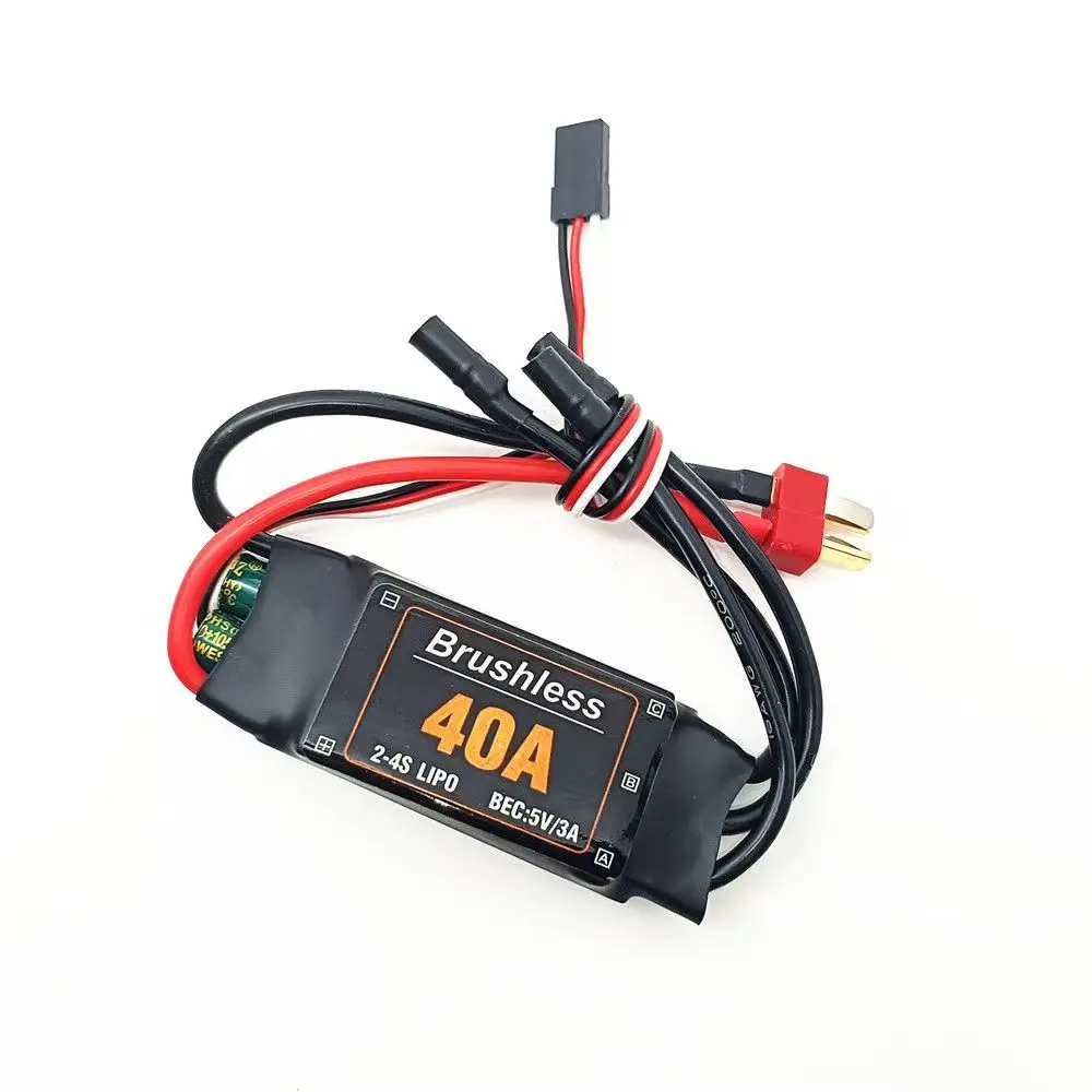 Brushless 40A ESC Speed Controller with 5V 3A UBEC for RC FPV Quadcopter Airplanes Helicopter F450 F550 S500 40A Motor XT60 FPV