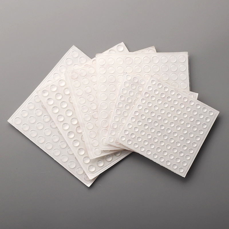100pcs Silicone Rubber Bumpers Clear Adhesive Round Anti Slip shock Feet Pads Damper for Plaster Contrete Cement Plaster Craft