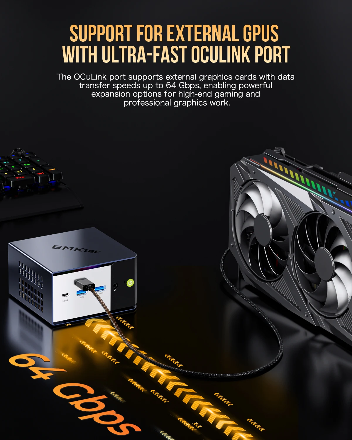 GMKtec Mini PC AMD Ryzen AI 9 HX370 Windows 11 Pro M.2 SSD Wifi6 BT5.2 32GB LPDDR5 1TB SSD PCIe4.0 Gaming PC AI Computer
