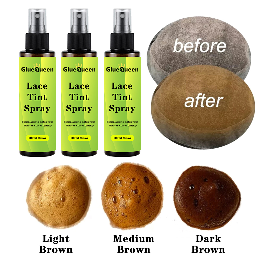 Kit de instalación de peluca, 8 Uds., tinte de pegamento para peluca, bolígrafo de pegamento en aerosol, lápiz de pegamento protector térmico, barra de cera para el cabello, pegamento de encaje para encaje frontal, resistente al agua