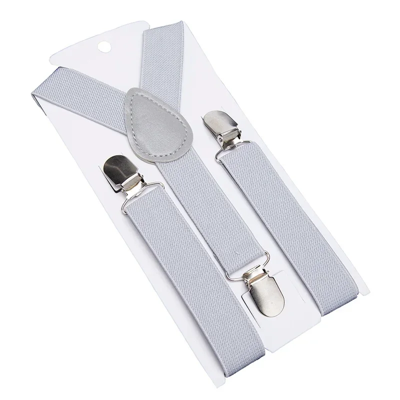 Suspensórios infantis de cor sólida com moda, suspensórios elásticos ajustáveis para meninos e meninas, acessórios para laços de casamento de bebê