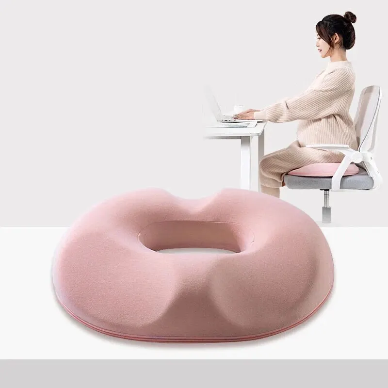 Cuscino per sedile da ufficio in cotone Memory cuscino postoperatorio per decompressione del coccige maschile e femminile per emorroidi