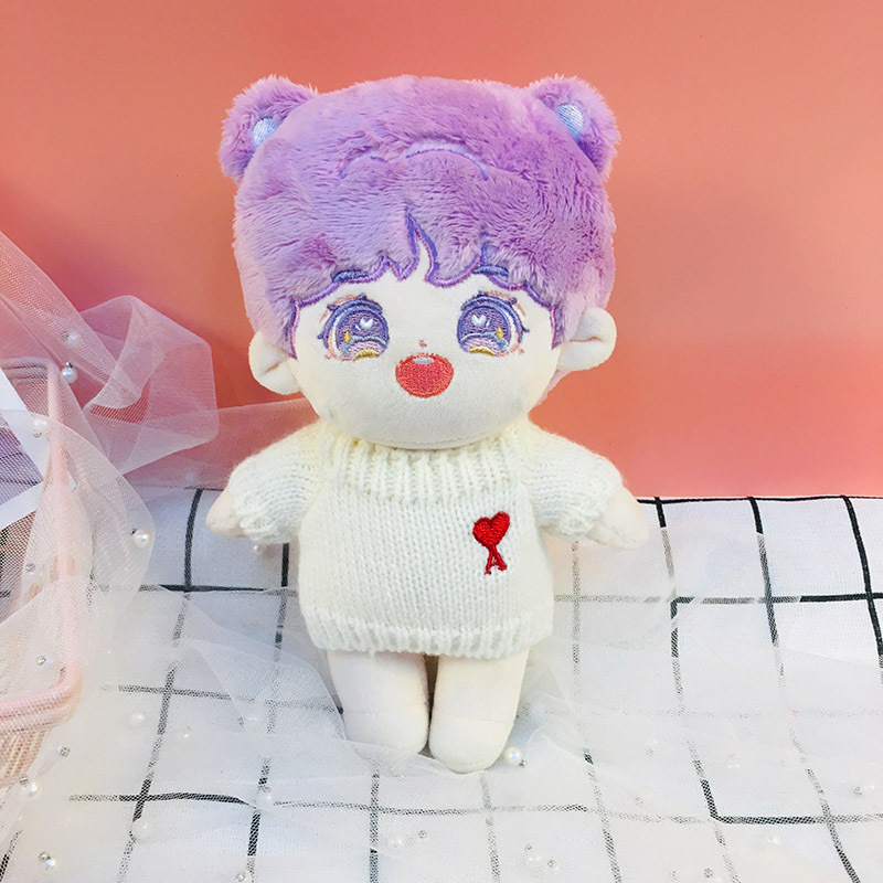 Quần Áo Búp Bê Cho 20Cm Hàn Quốc Kpop EXO Búp Bê Sang Trọng Ngôi Sao Của Búp Bê Quần Áo Áo Len Đồ Chơi Nhồi Bông Bộ Trang Phục Cho Thần Tượng phụ Kiện Búp Bê