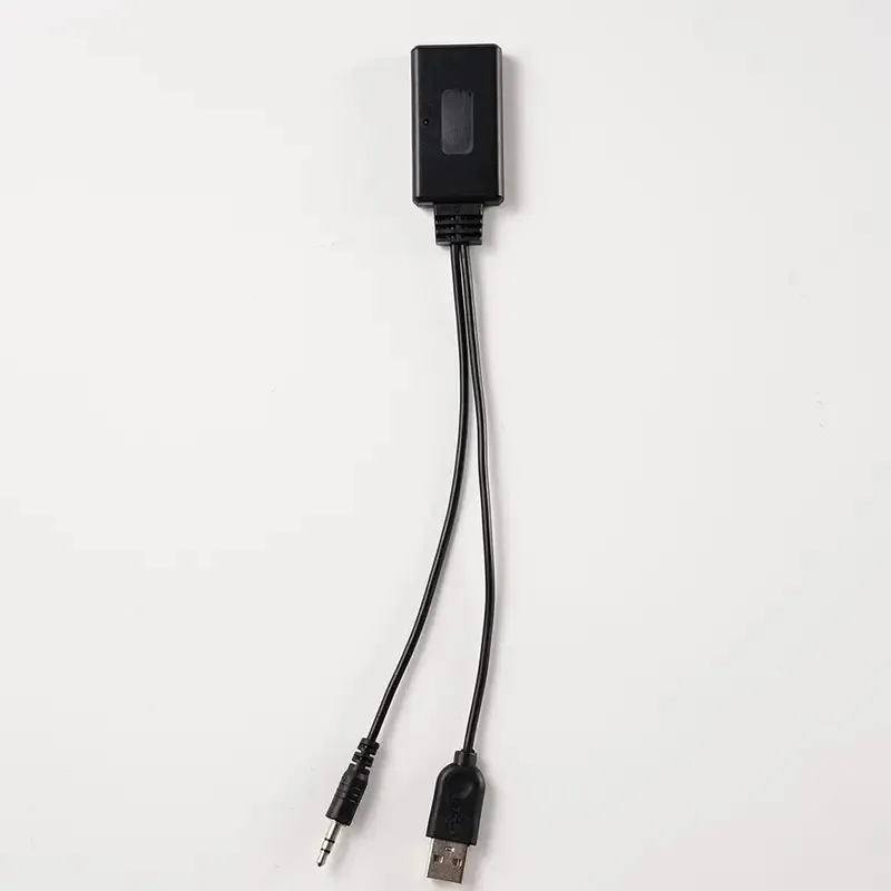 Car Universal Wireless Bluetooth-compatible Receiver USB 3.5mm Aux Media Bluetooth Music Player Audio Cable Adapter